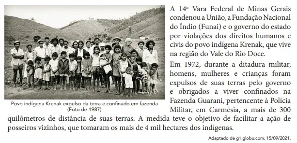 A ação do governo brasileiro à época revela a seguinte postura diante de conflitos rurais:
