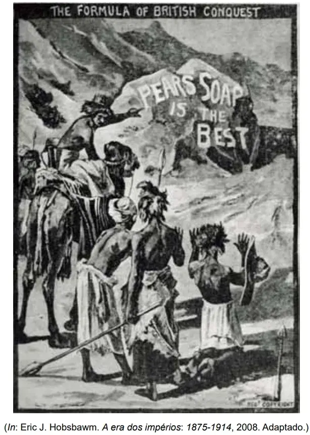  Observe o anúncio do sabonete Pears, difundido em 1887 