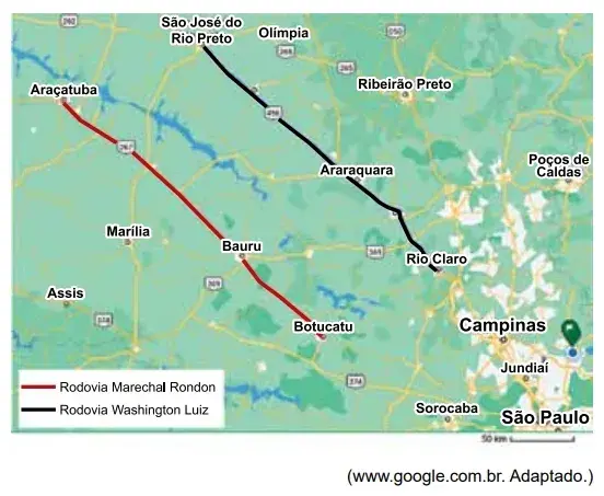 Rio Claro, Araraquara e São José do Rio Preto, cidades paulistas às margens da rodovia Washington Luiz, possuem câmpus da Unesp. O mesmo acontece em relação às cidades de Botucatu, Bauru e Araçatuba, localizadas às margens da rodovia Marechal Rondon. 
